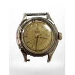 A lady's vintage Tudor Oyster gold plated and stainless steel wristwatch, case 22mm.