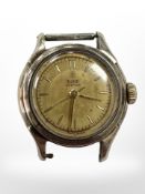 A lady's vintage Tudor Oyster gold plated and stainless steel wristwatch, case 22mm.