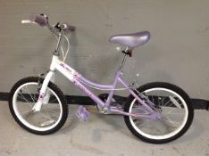 A girl's Silverfox bike and a further boy's bike
