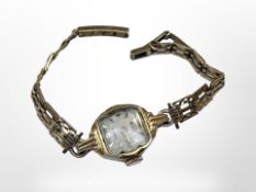 A lady's Oris wristwatch with 9ct gold bracelet.