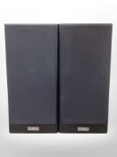 A pair of Akai high fidelity sound speakers, height 56cm.