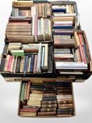 A pallet of antique and later books including novels, Wilson's Tales of the Borders, art, etc.