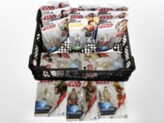 Fourteen Hasbro Star Wars figures, boxed.