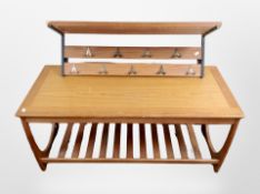 A G-plan teak coffee table with undershelf, width 110 cm,