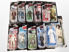 A group of Kenner Star Wars action figures.