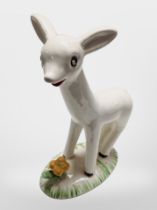 A Midwinter porcelain figure, Larry the Lamb, height 22cm.