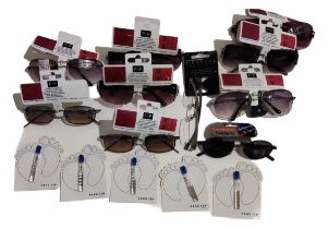 A collection of Foster Grant sunglasses, further F&F sunglasses and reading glasses,