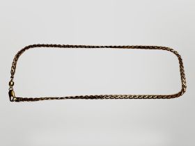 A 9ct gold necklace, length 40cm. CONDITION REPORT: 6.9g.