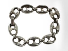 A chunky silver bracelet CONDITION REPORT: 47.