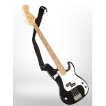 A Fender Squire P-Bass guitar (as found)