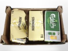 A case of 10 440ml cans of Carlsberg Pilsner, further case of 10 Stongbow cider cans,