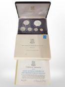 A first coinage of the British Virgin Islands proof set,