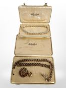 A decorative suite of Trifari costume jewellery,