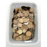 A large quantity of British pre-decimal copper coinage.