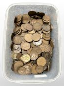 A large quantity of British pre-decimal copper coinage.