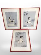 Three Japanese prints : Nude studies,