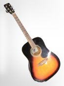 An SX acoustic guitar model MD160/VS.