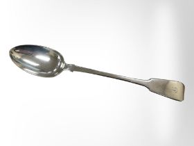 A George IV silver basting spoon, William M Traies, London 1829, length 30cm.