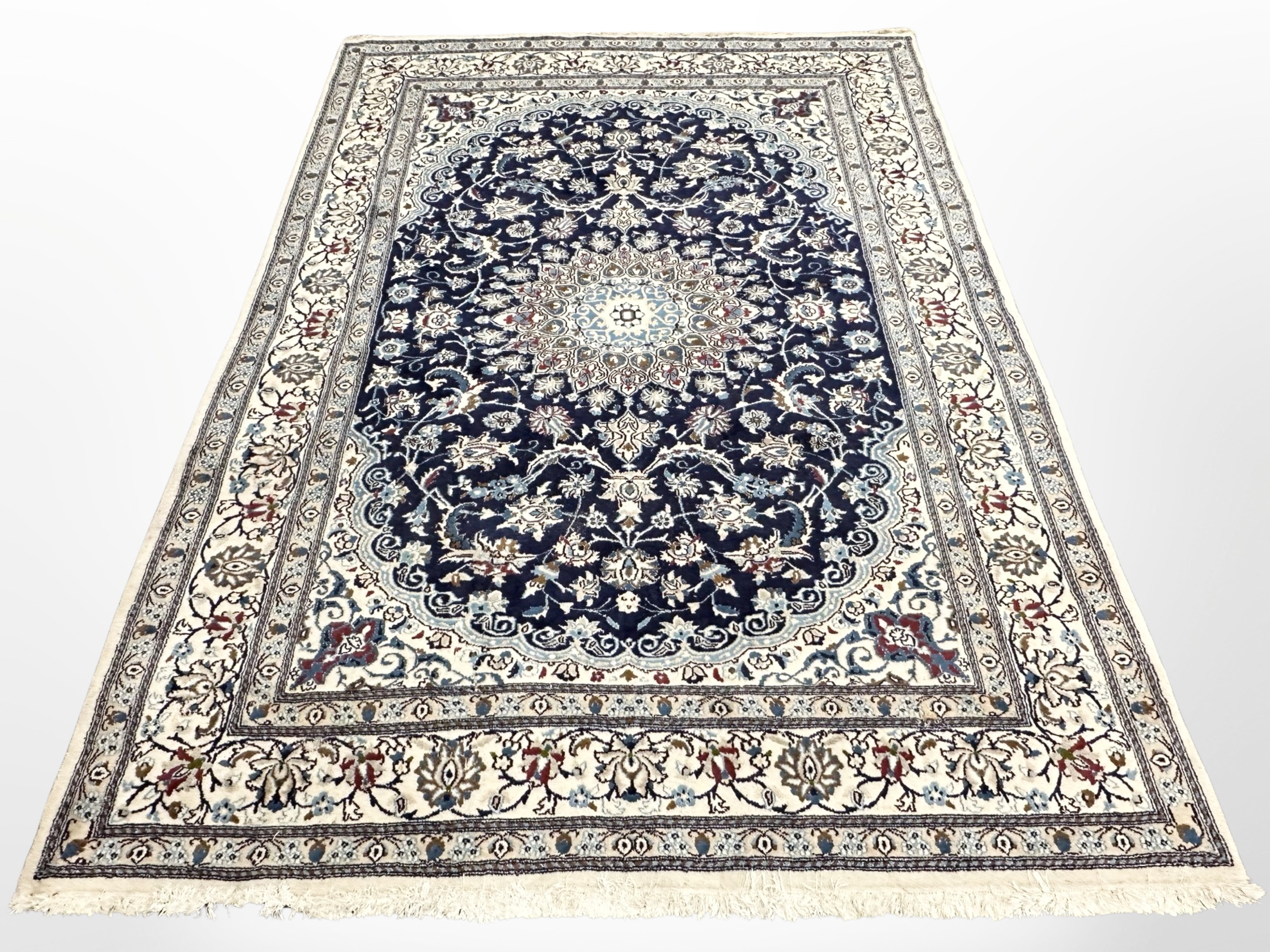 A Nain rug, Central Iran,