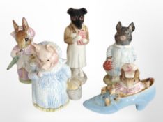 Five Beswick Beatrix Potter figures.