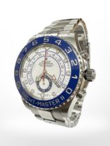 Rolex : A gent's stainless steel Yacht-Master II automatic centre seconds wristwatch, Ref.