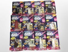 Twelve Just Toys Bend-ems Star Wars figures, all boxed.