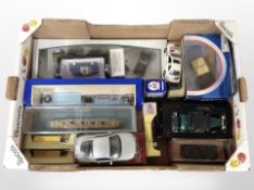 A group of boxed and unboxed diecast cars including Matchbox, Corgi, Days Gone, etc.