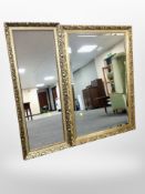 Two Victorian style gilt mirrors,