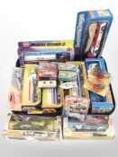 A group of mainly boxed diecast vehicles including Matchbox, Corgi, Super Kings, etc.
