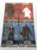 Four Disney Store Star Wars figures,