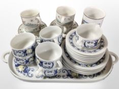 A group of Villeroy & Boch Cadiz tea china and further Villeroy & Boch tea cups and saucers in the