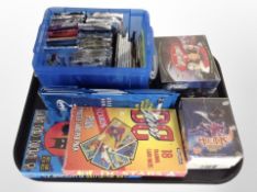 A group of trading cards : Captain Scarlet, DC Stars, Huntik, etc.
