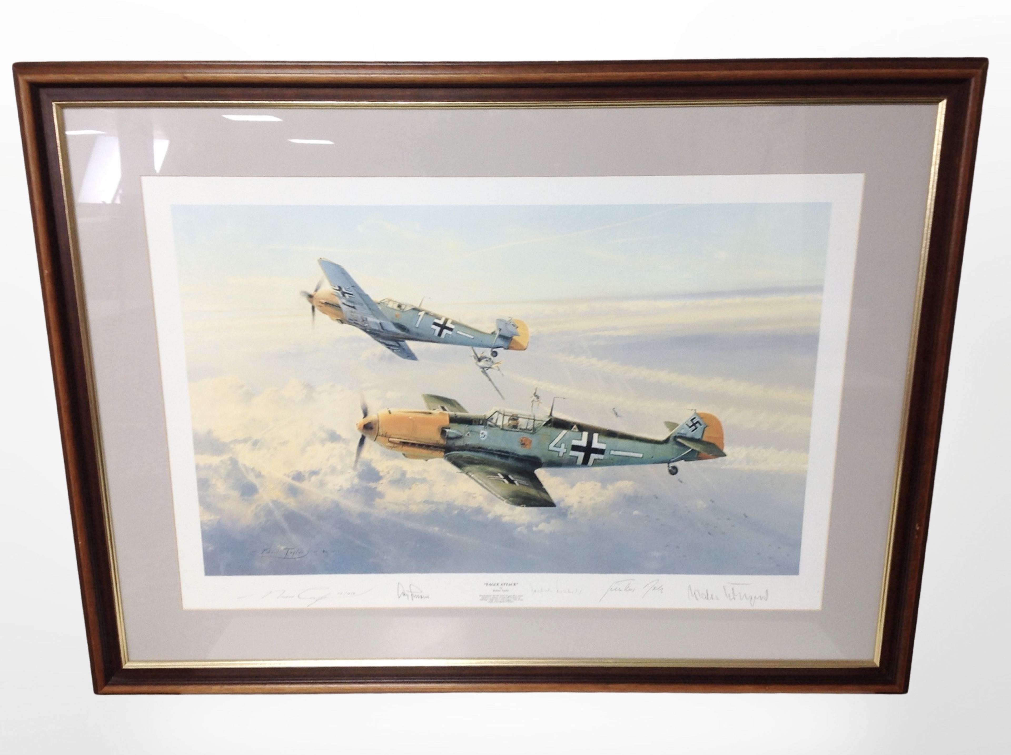 After Robert Taylor : Eagle Attack, limited edition colour print,