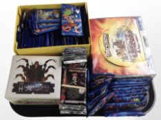 A group of trading cards : Pirates of the Caribbean, the Heaven's Will, War Titans, etc.