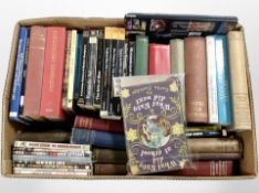 A box of antique and later volumes concerning art, photography, history, etc.