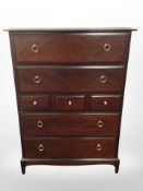 A Stag seven drawer chest,