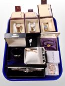 A group of boxed ladies' and gents' wristwatches including Tissot, Ingersoll, etc.