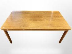 A Danish teak rectangular coffee table,