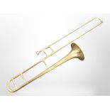 A vintage Dallas brass trombone.