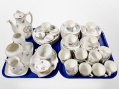 Approximately 73 pieces of Bing and Grøndahl floral-decorated tea, dinner and cabinet china.