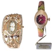 A Vivienne Westwood watch together with an Art Deco style watch (Af)