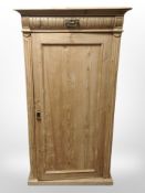 A 19th century Continental pine cabinet,