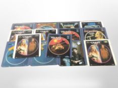 A group of CED (Capacitance Electronic Disc) stereo video discs including Pink Floyd,