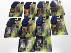 Ten Kenner Star Wars figurines, boxed.