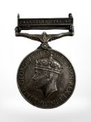 A George VI General Service Medal with Palestine 1945-48 clasp named to 3642 B/Const A.