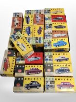 A collection of Vanguards diecast model cars.