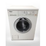 A Miele Novotronic washing machine.