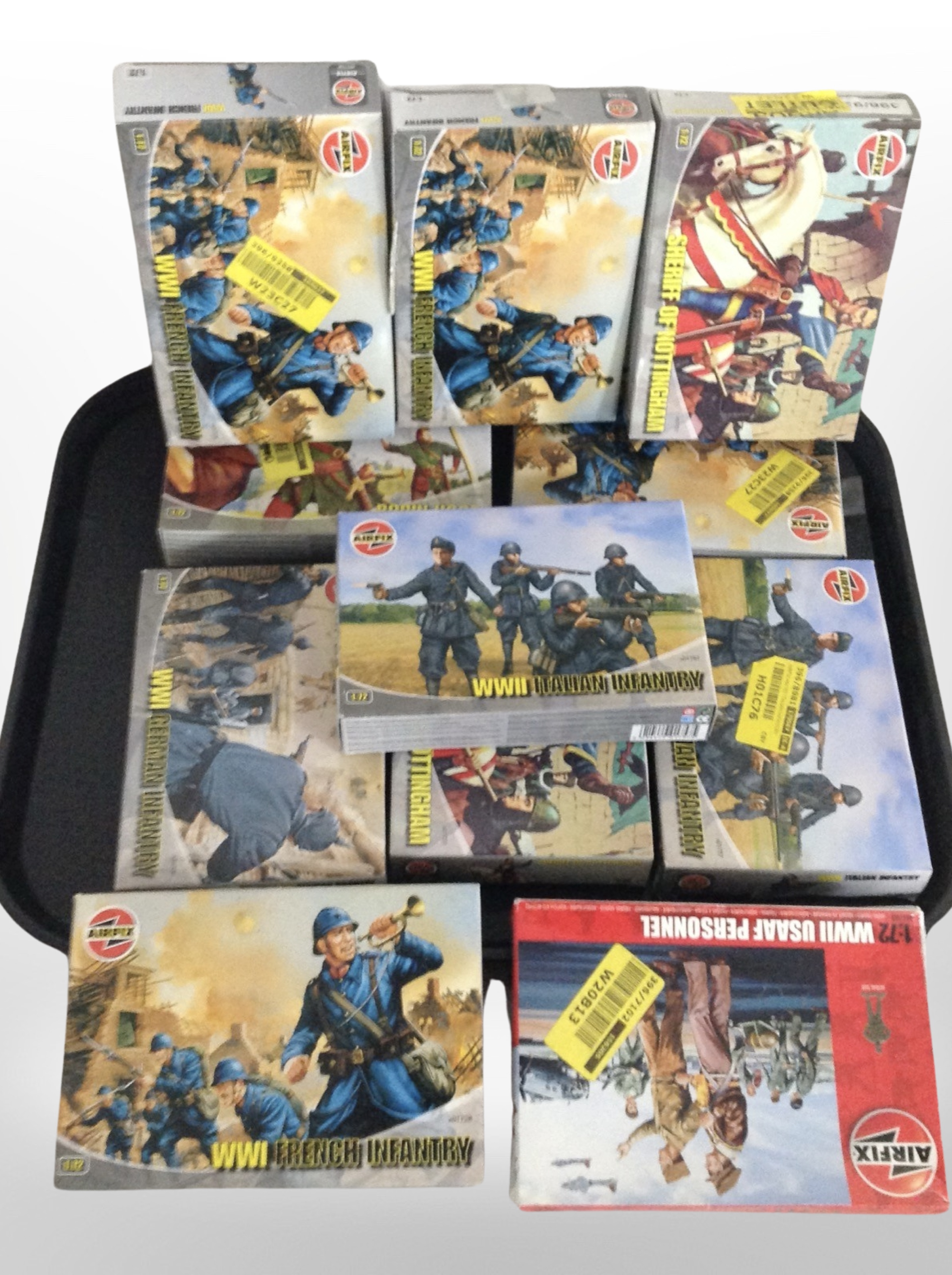 11 Airfix World War Two and other scale modelling kits.