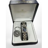 A lady's stainless steel 'Mustang' wristwatch with tag,