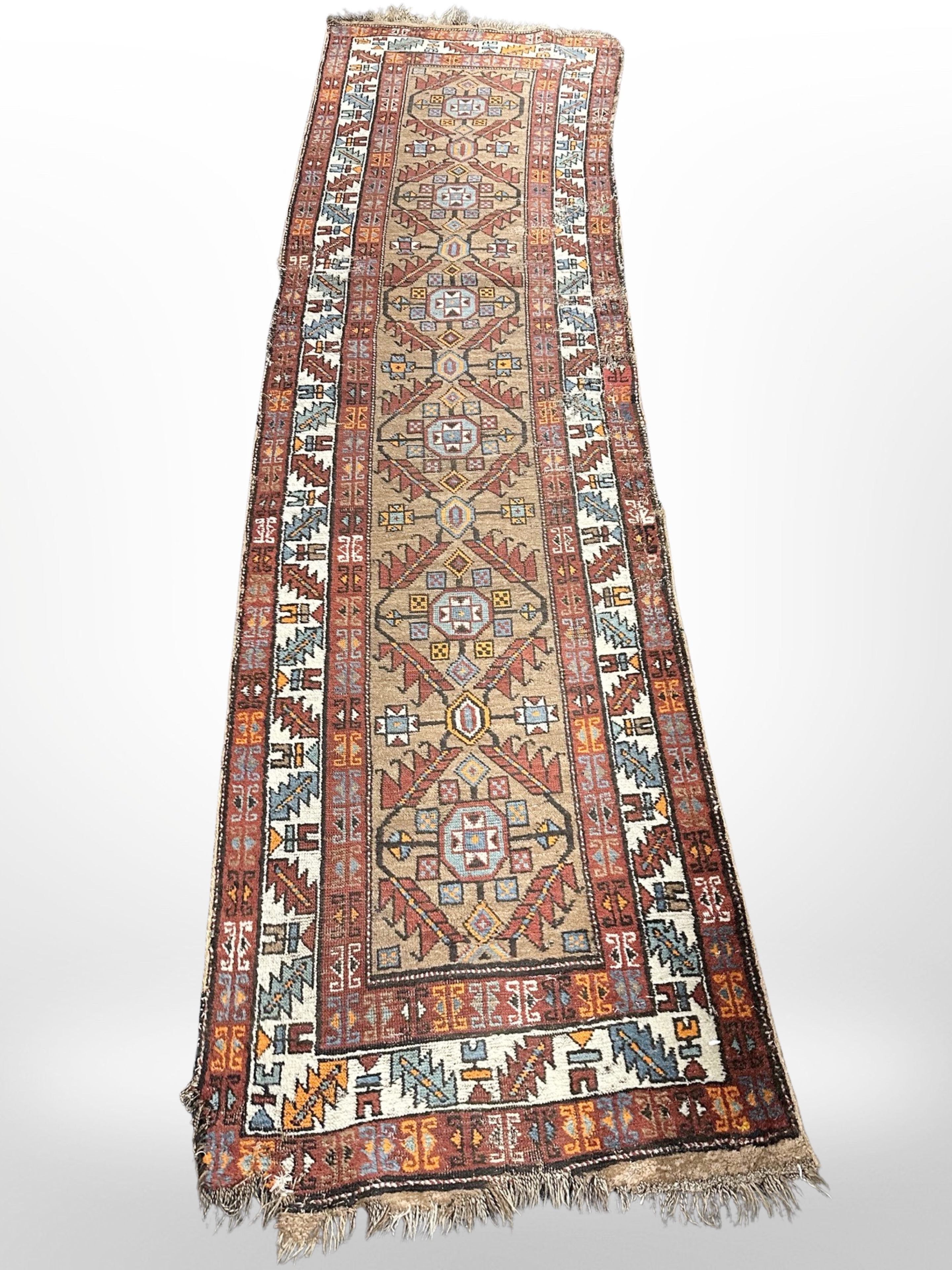 An antique Sarab runner, circa 1900, 303cm x 83cm.